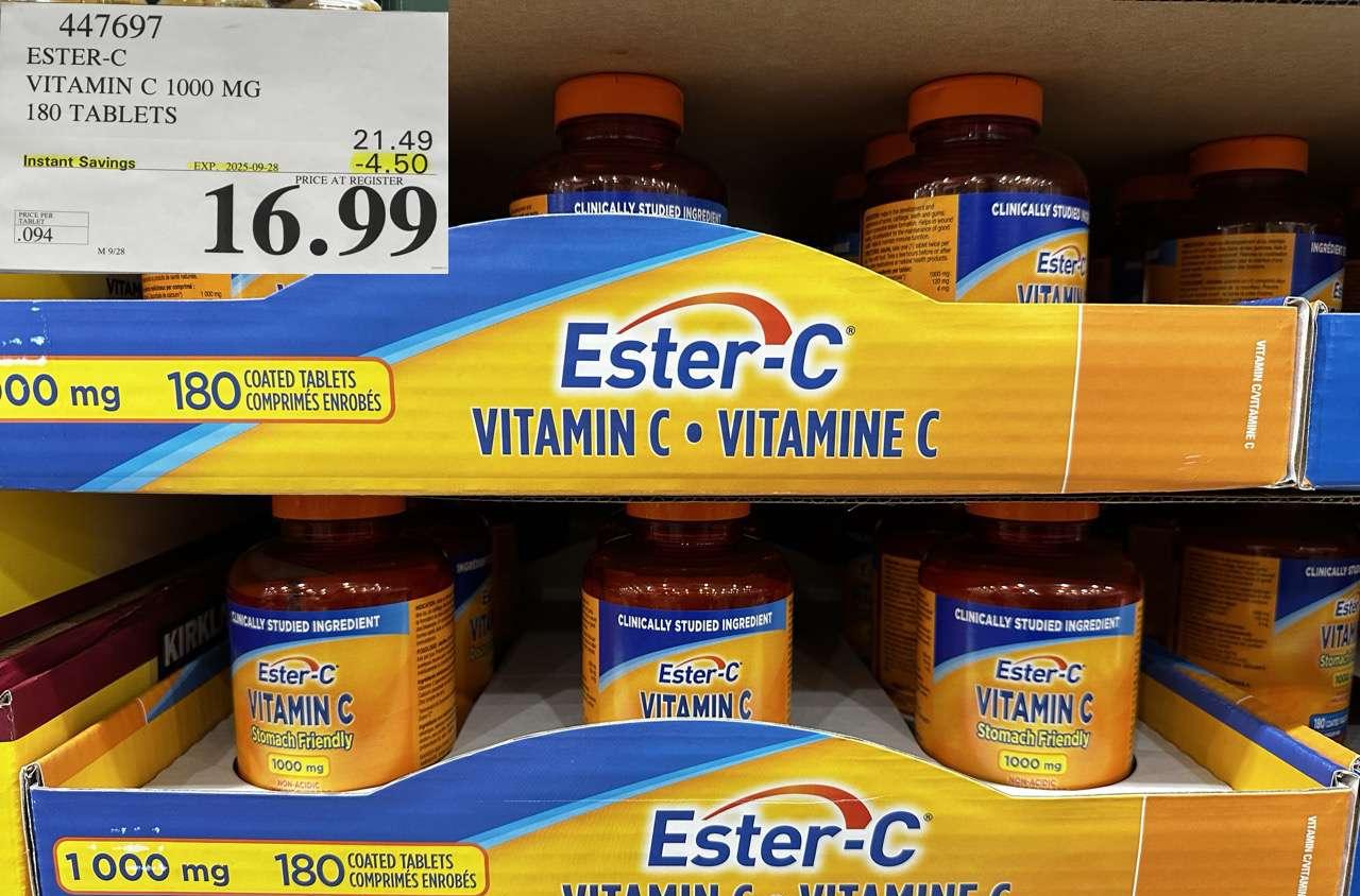 ESTER-C VITAMIN C 1000 MG 180 TABLETS at Costco