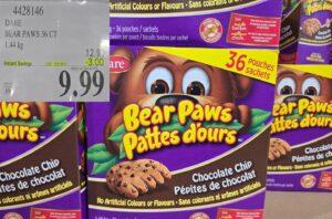 DARE BEAR PAWS 36 CT 1.44 KG at Costco