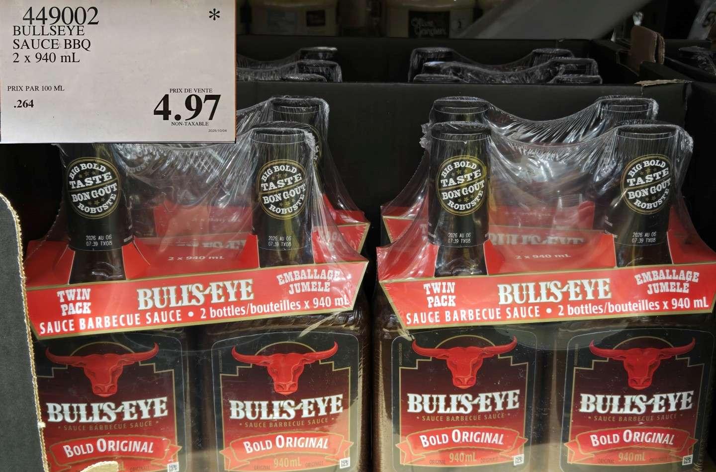 BULLSEYE SAUCE BBQ 2 x 940 mL at Costco