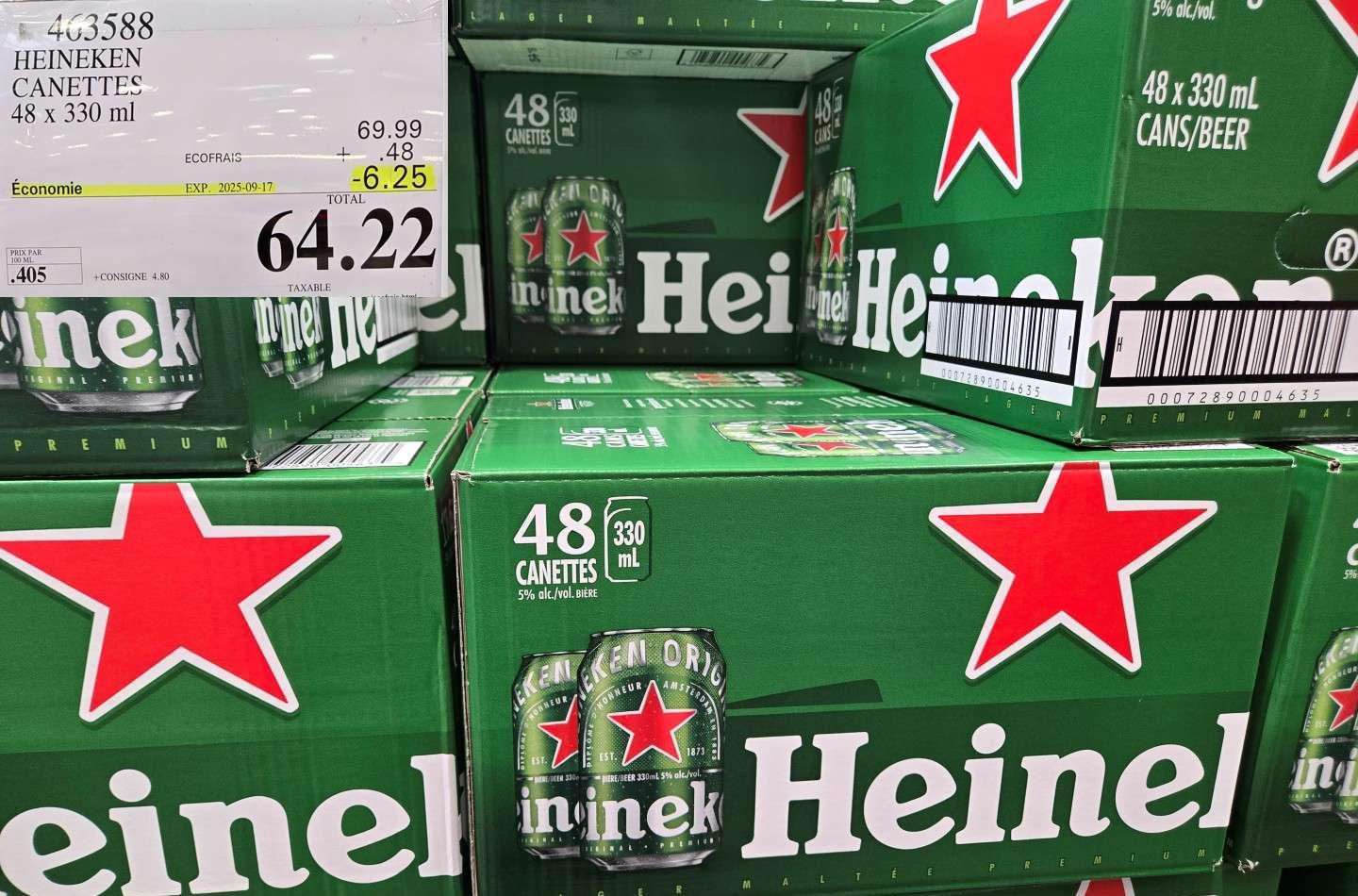 HEINEKEN CANETTES  48 X 330 ML at Costco
