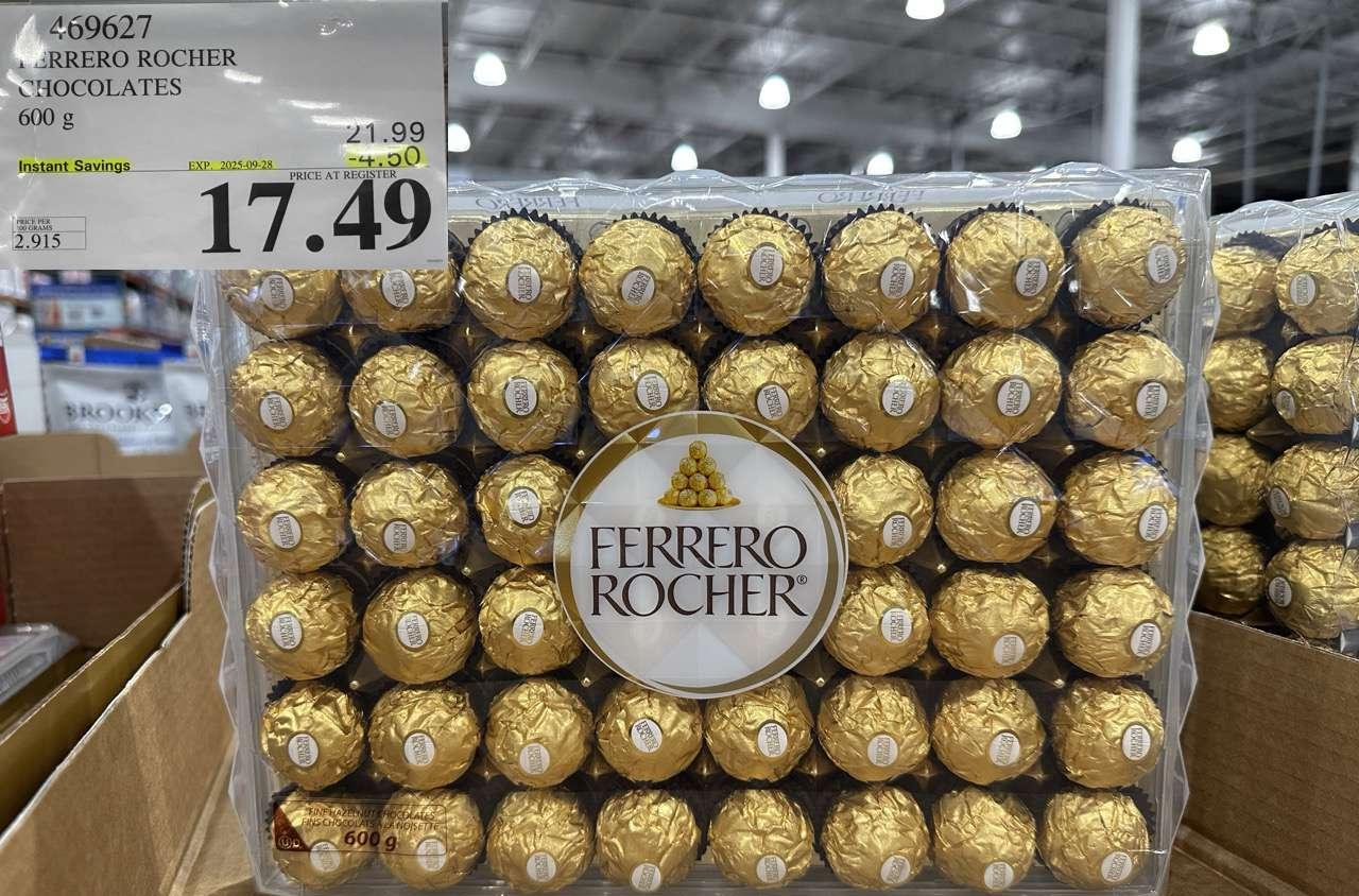 FERRERO ROCHER CHOCOLATES 600 G at Costco