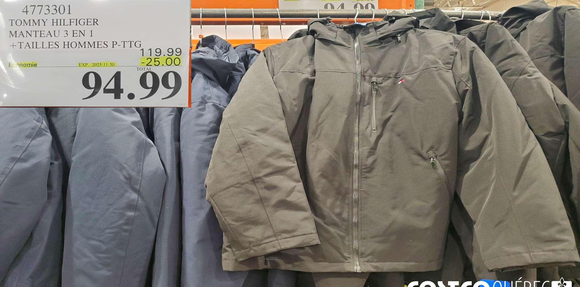 TOMMY HILFIGER MANTEAU 3 EN 1 +TAILLES HOMMES P-TTG at Costco