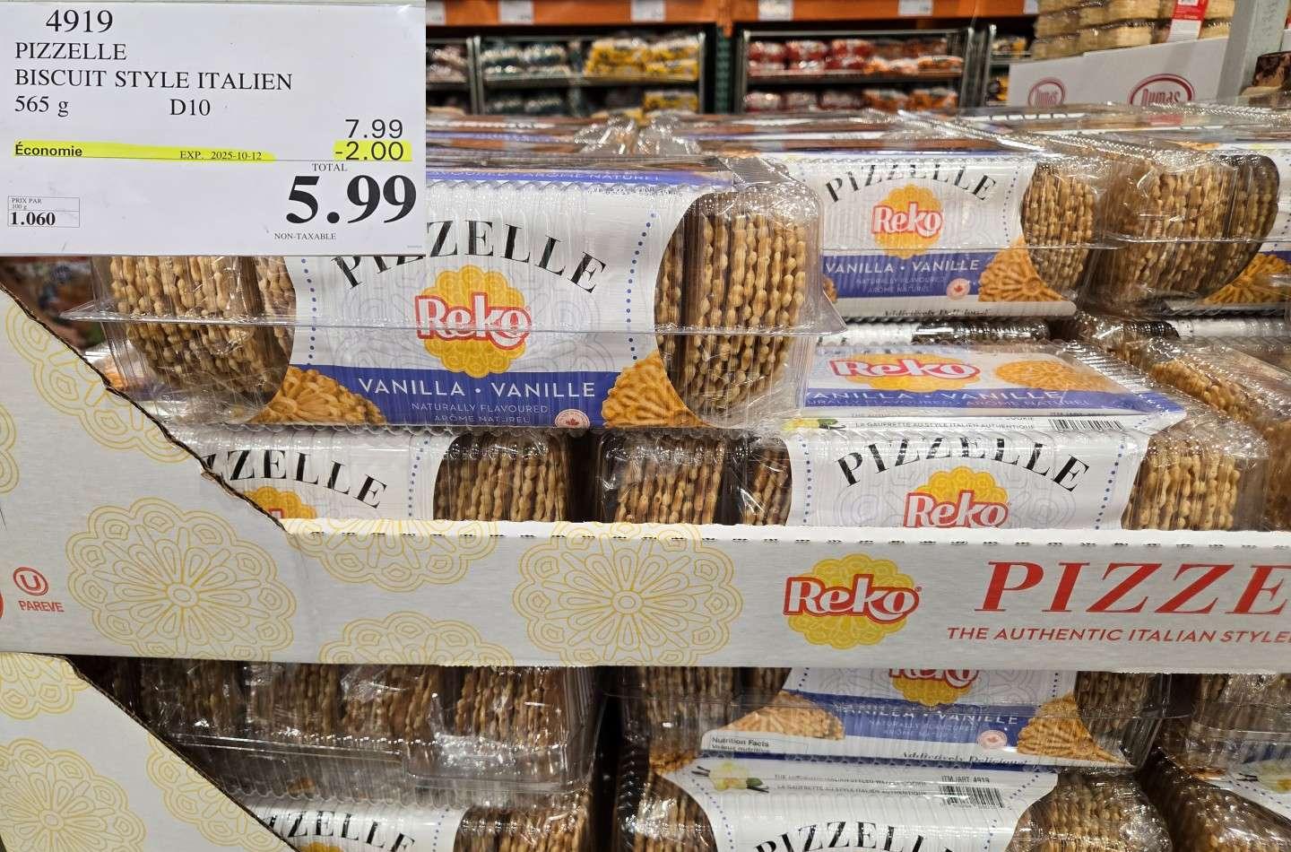 PIZZELLE BISCUITS ITALIENS at Costco