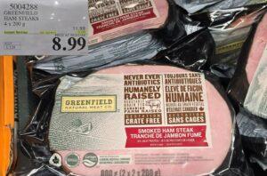 GREENFIELD HAM STEAKS 4 x 200g at Costco