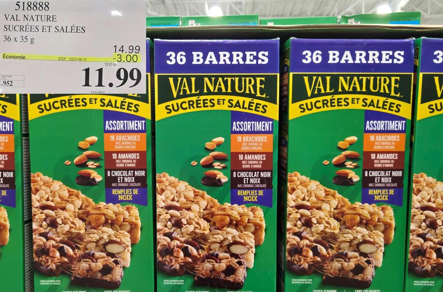 VAL NATURE  SUCREES ET SALEES at Costco