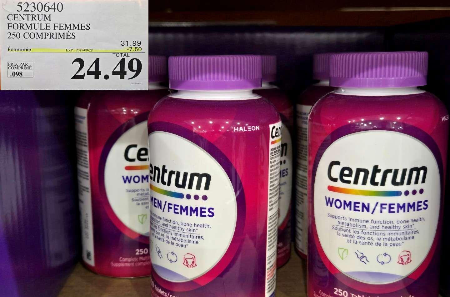 CENTRUM FEMMES 250 COMPRIMES at Costco