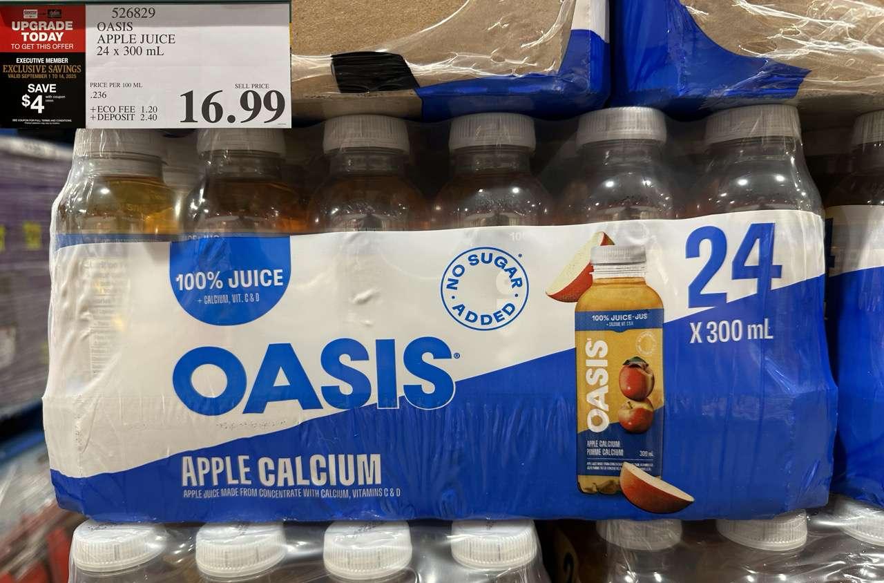 OASIS APPLE JUICE 24 x 300 mL at Costco