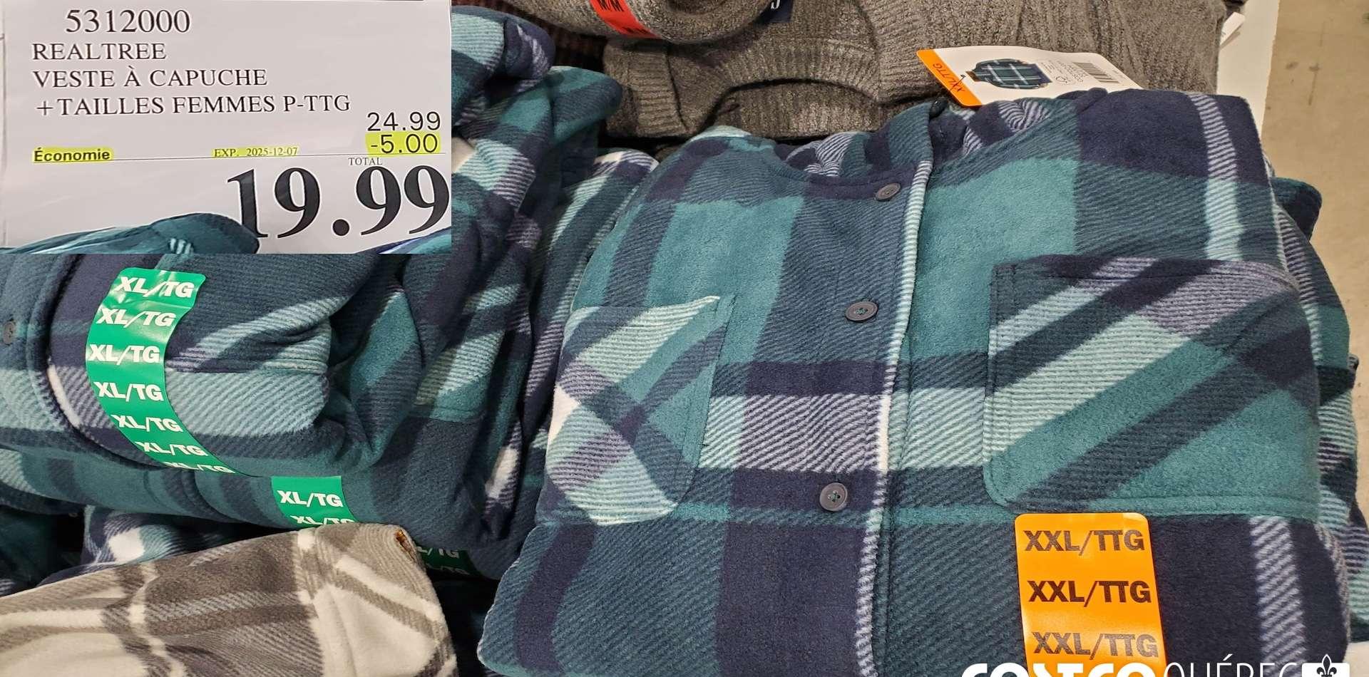 REALTREE VESTE A CAPUCHE + TAILLES FEMMES at Costco