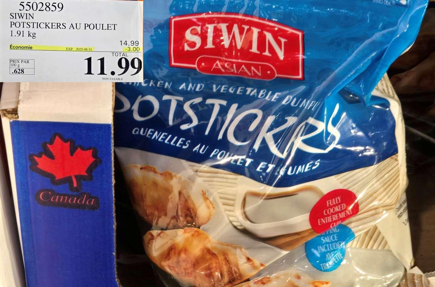 SIWIN POTSTICKERS POULET at Costco