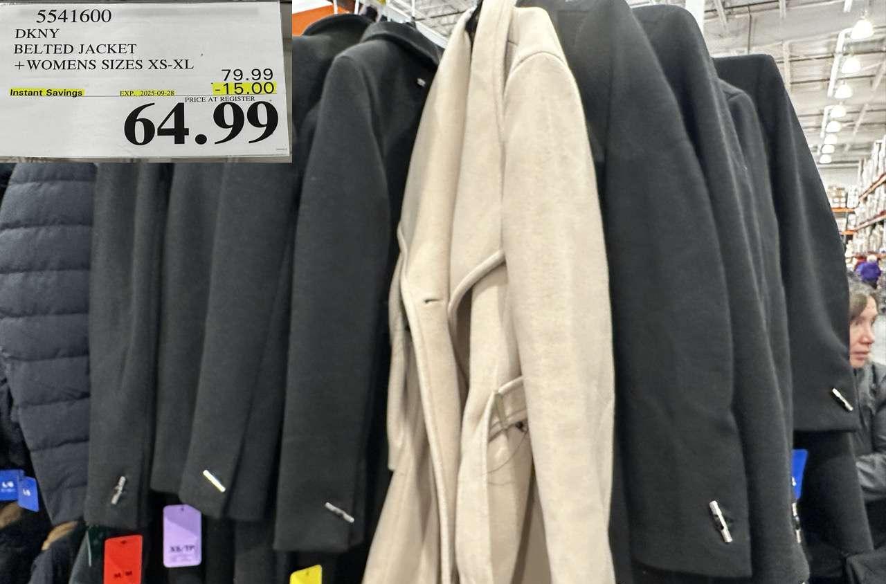 DKNY FAUX WOOL JACKET WOMENS SIZES XS-XL at Costco
