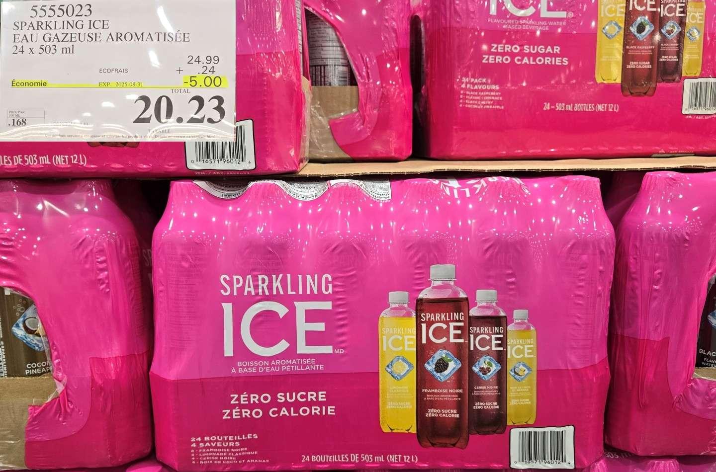 SPARKLING ICE  EAU GAZEUSE AROMATISEE  24 x 503 ml at Costco