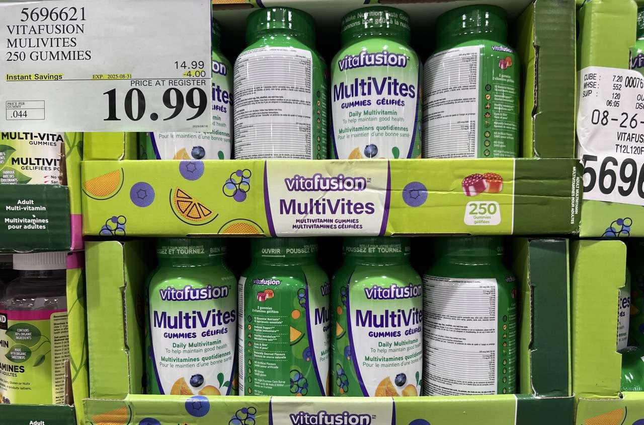 VITAFUSION ADULT MULTIVITAMIN 250 GUMMY CHEWS at Costco