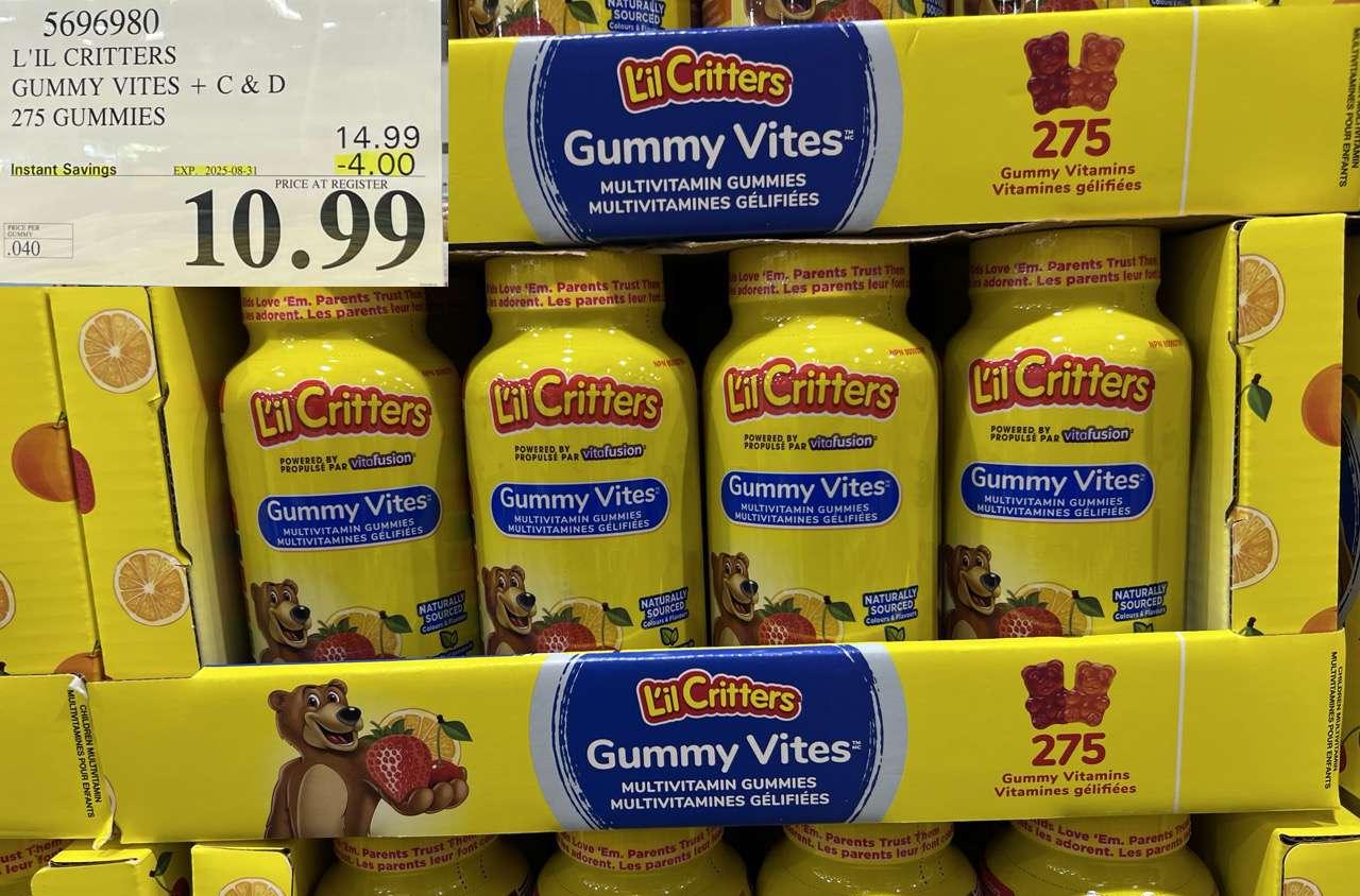 L'IL CRITTERS GUMMY VITES 275 GUMMIES at Costco