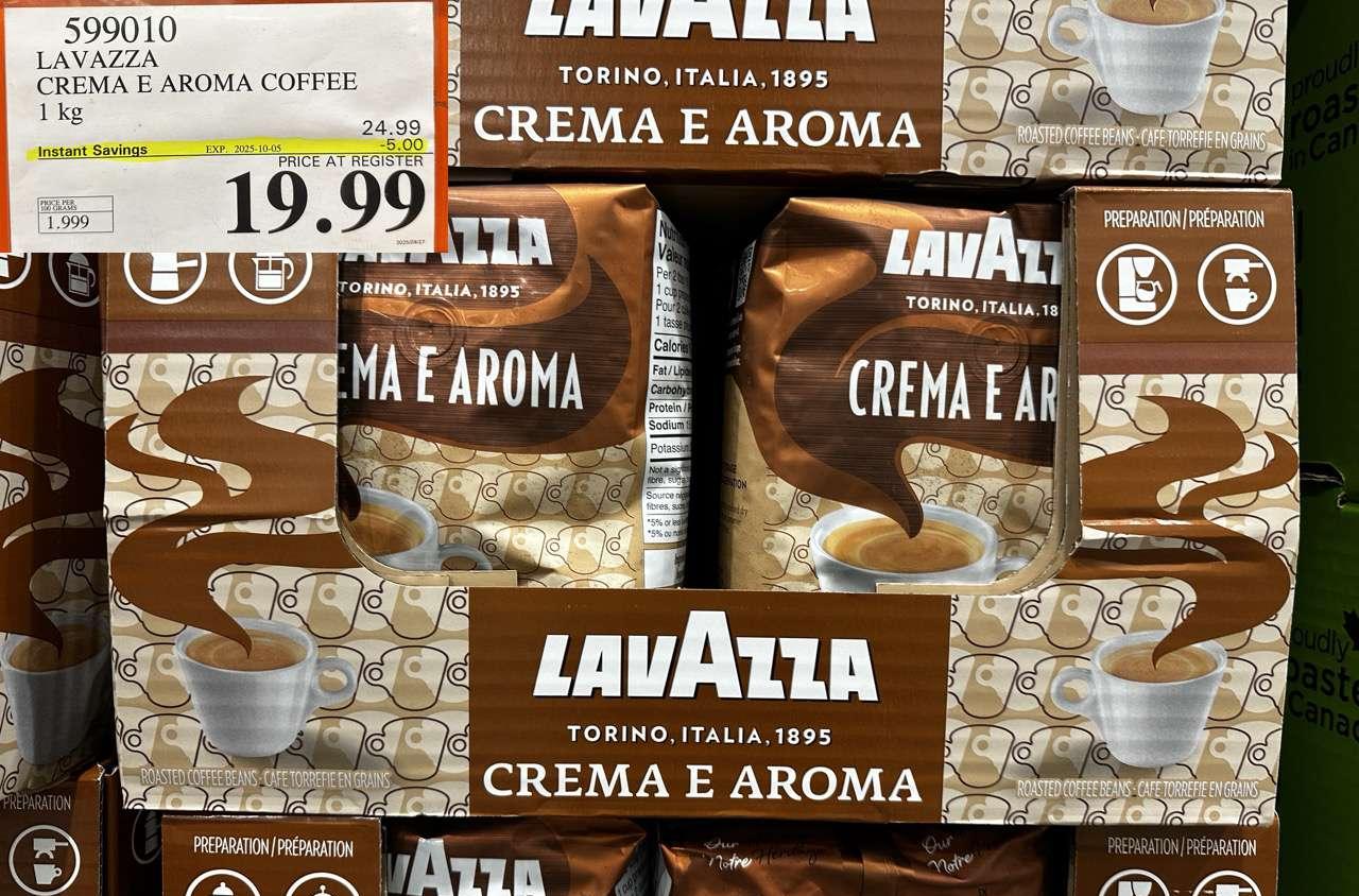 LAVAZZA CREMA & AROMA COFFEE 1KG at Costco