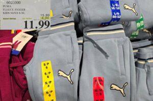 PUMA FLEECE JOGGER GIRLS SIZES S-XL at Costco