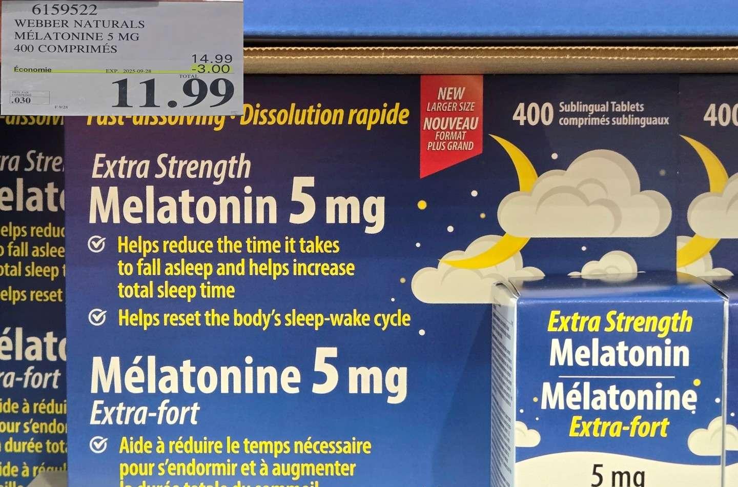 WEBBER NATURALS MELATONINE 5 MG 400 COMPRIMES at Costco