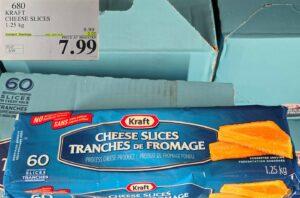 KRAFT CHEESE SLICES 1.25 kg at Costco