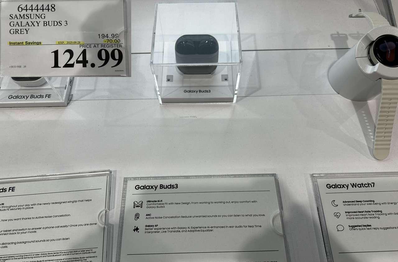 SAMSUNG GALAXY BUDS 3 GREY at Costco