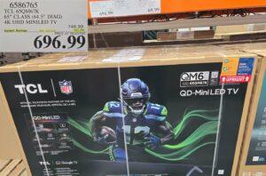 TCL 650M67K 65" CLASS (64.5" DIAG) 4K UHD MINILED TV - Costco Canada deal - Save $50.00 - Electronics