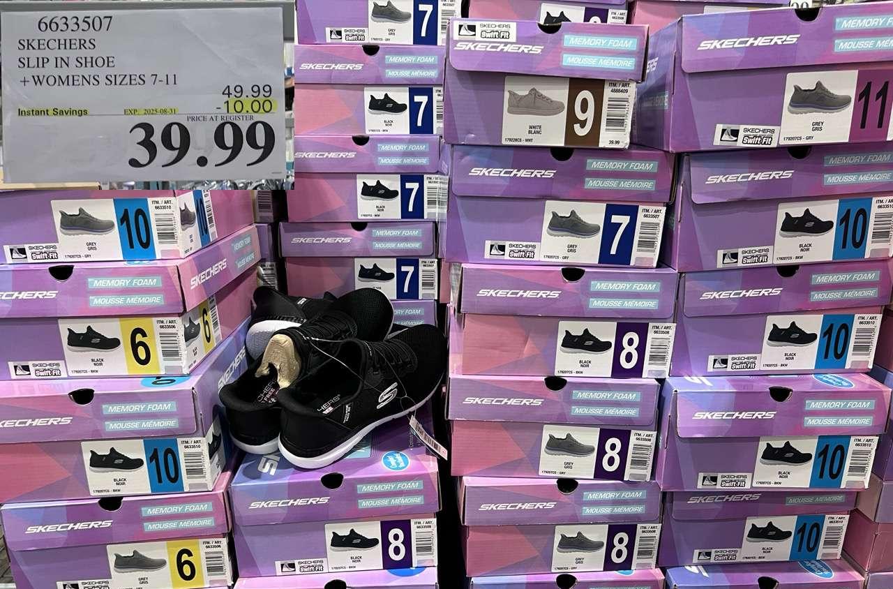 SKECHERS SLIP IN SHOE WOMENS SIZES 7-11 at Costco