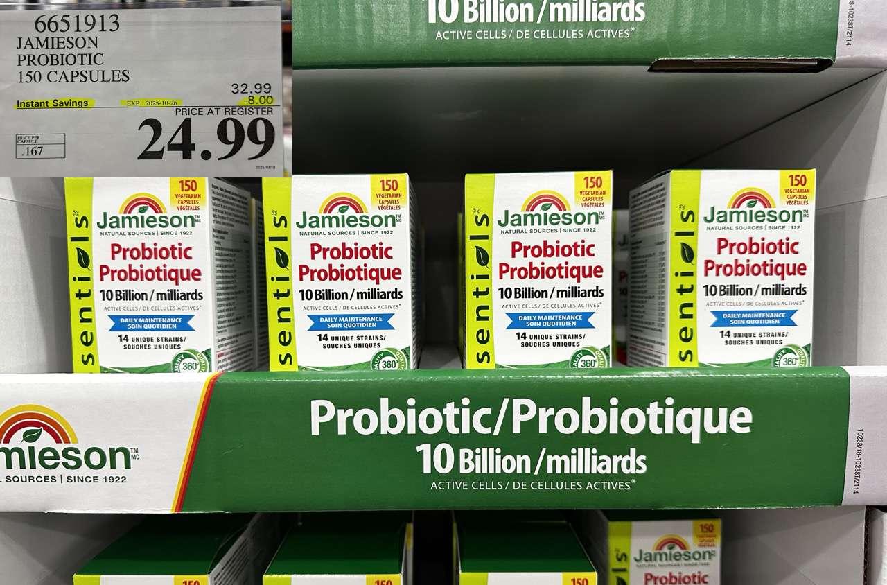 JAMIESON PROBIOTIC 150 CAPSULES - Costco Canada deal - Save $8.00 - Health and Beauty