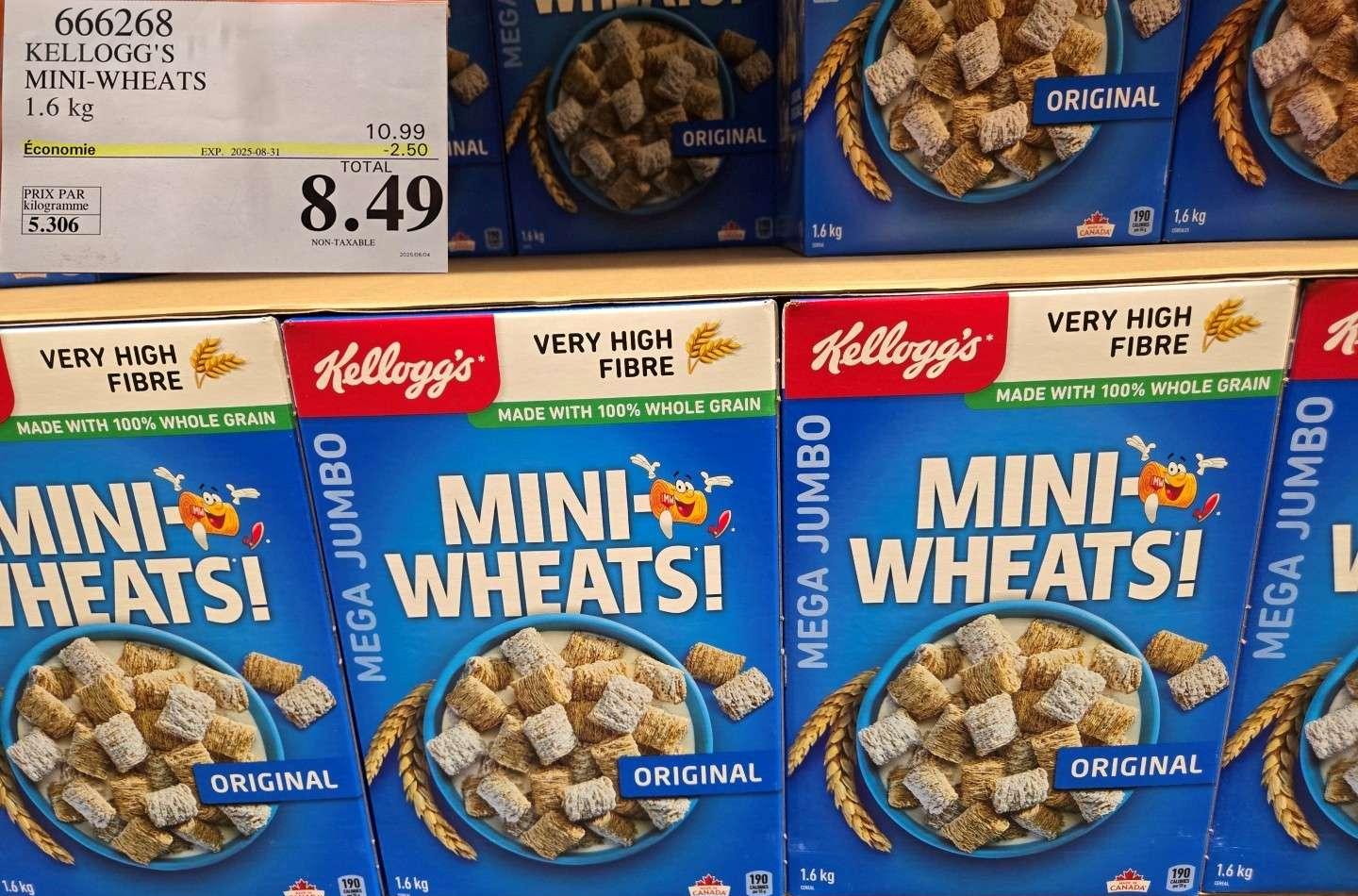 KELLOGG'S   MINI-WHEATS 1.6k at Costco