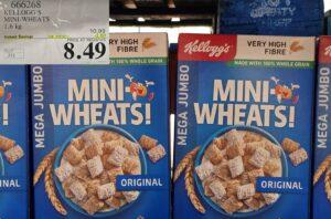 KELLOGG'S MINI WHEATS 1.6 kg at Costco