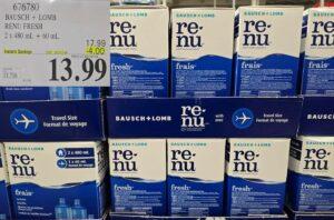 BAUSCH & LOMB RENU FRESH 2 X 480ML + 60ML at Costco