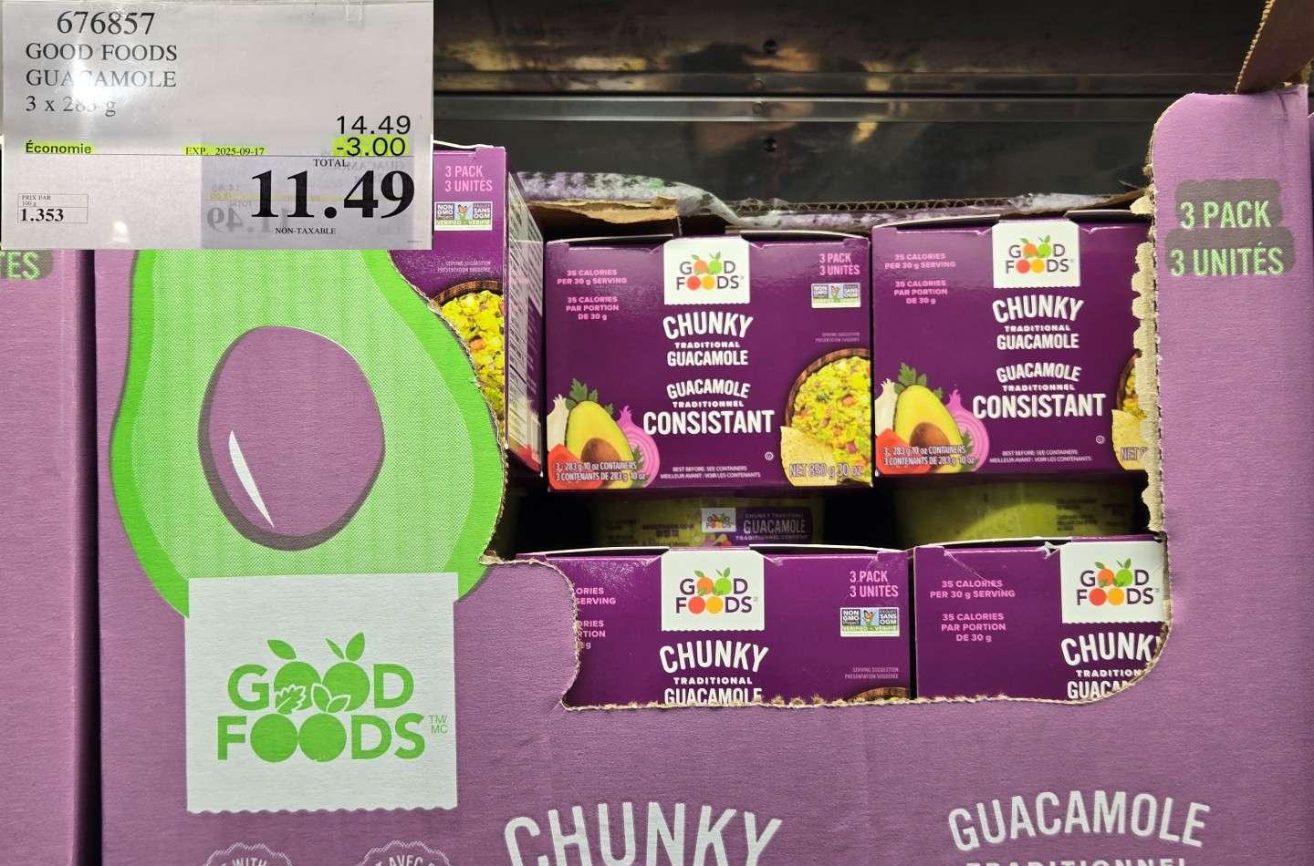 GOOD FOODS GUACAMOLE at Costco