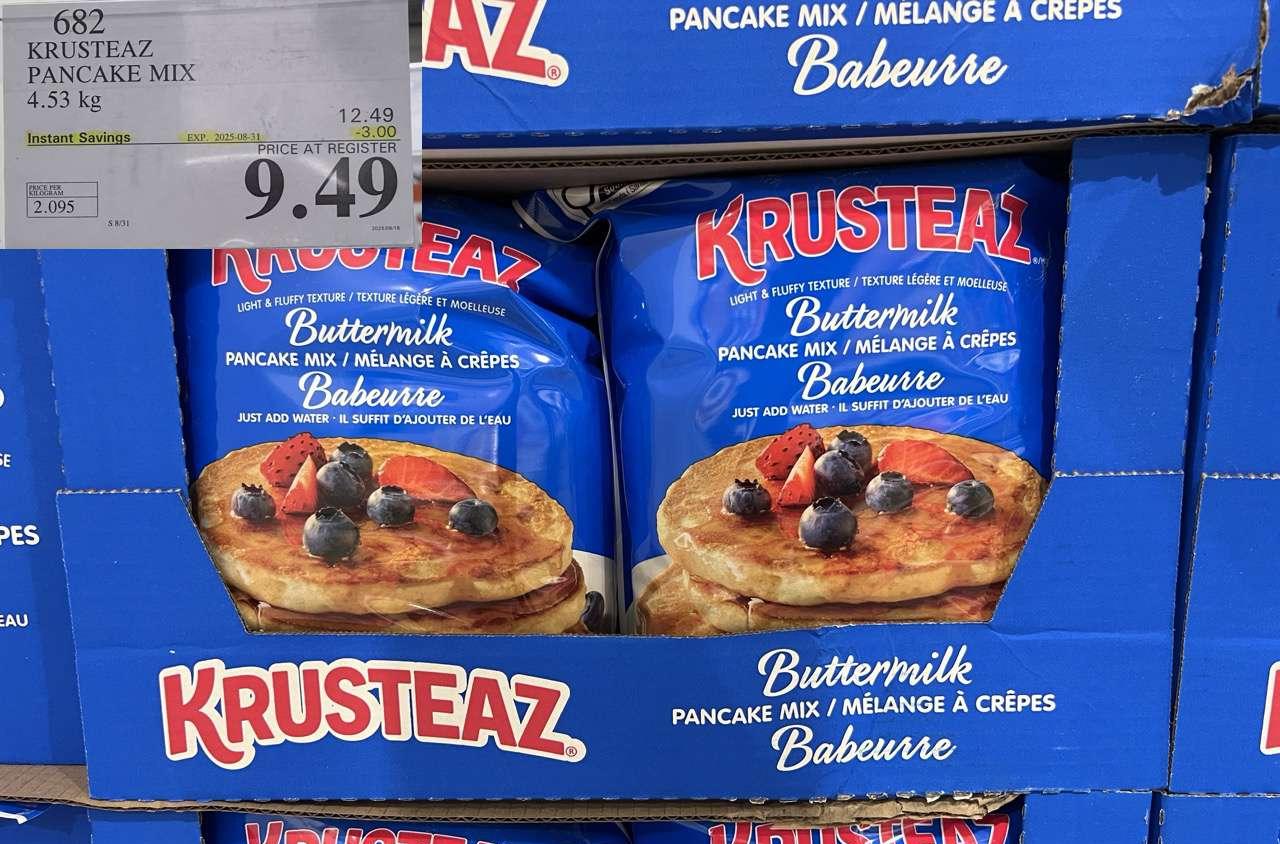 KRUSTEAZ PANCAKE MIX 4.53 kg at Costco