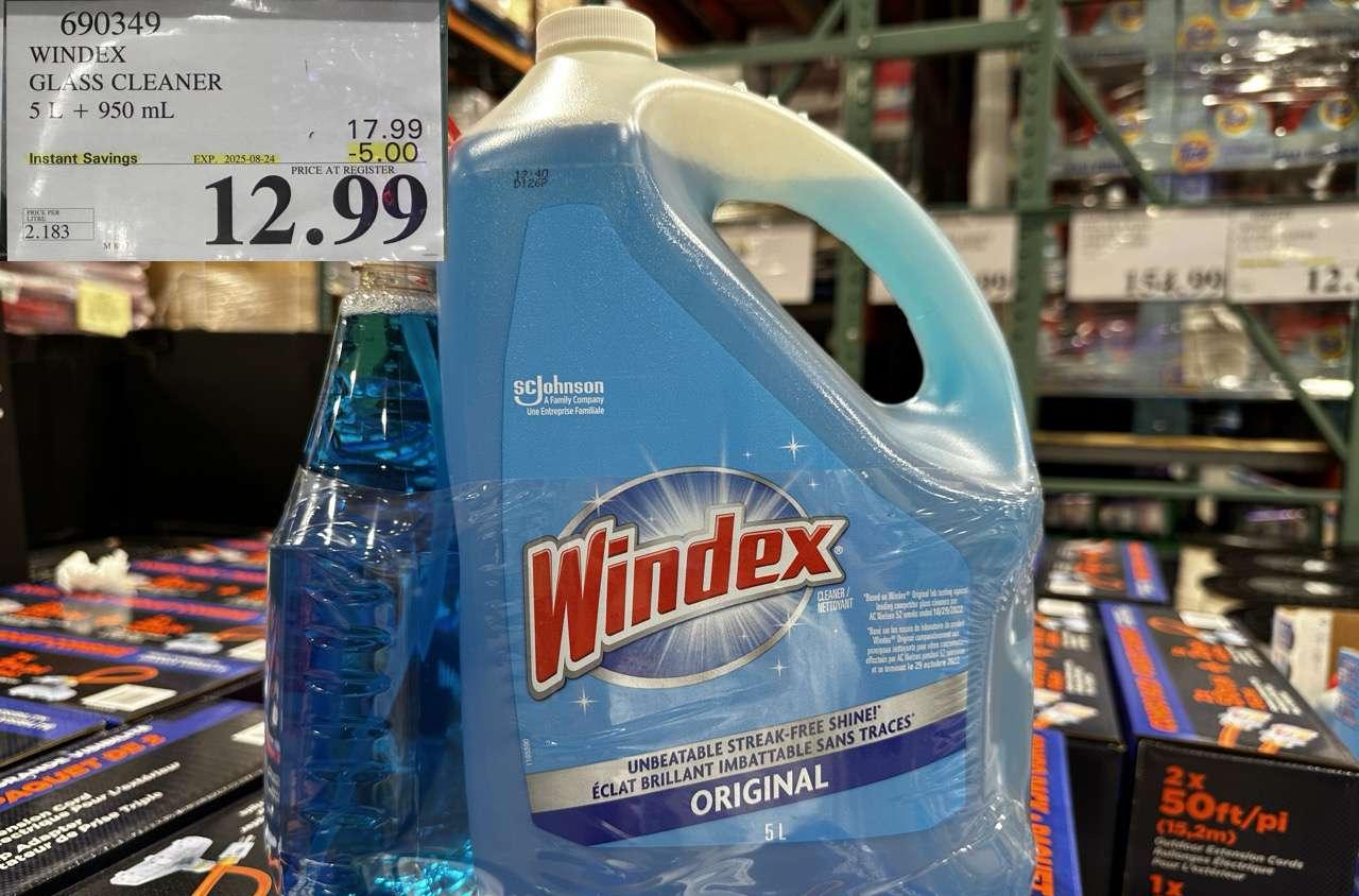 WINDEX GLASS CLEANER 5L + 950ML at Costco