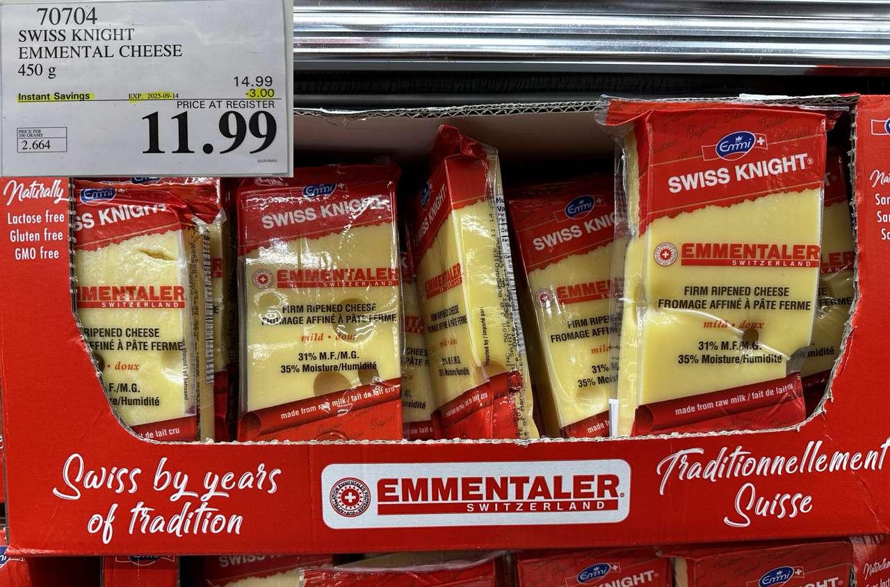 SWISS KNIGHT EMMENTALER 450G at Costco