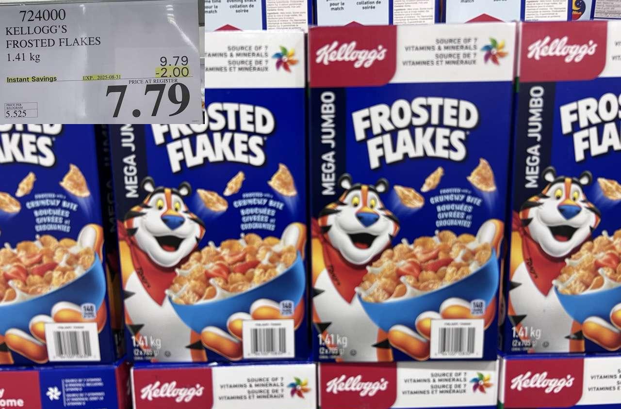 KELLOGGS FROSTED FLAKES MEGA 1.41 kg at Costco