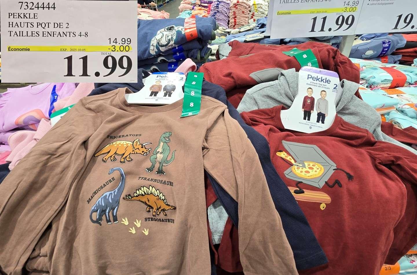 PEKKLE HAUTS POT DE 2 TAILLES ENFANTS 4-8 at Costco