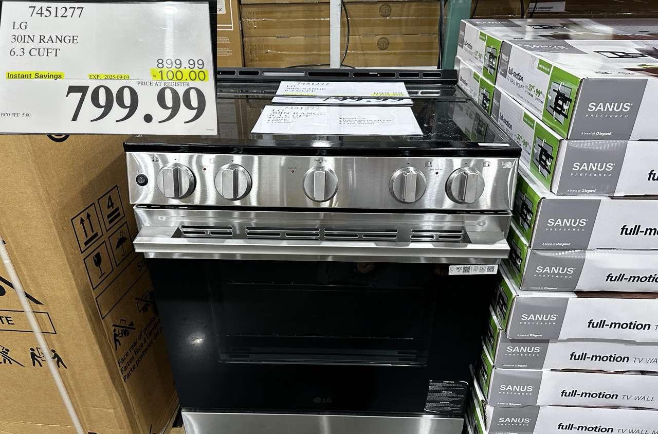 LG 30IN RANGE 6.3 CUFT at Costco