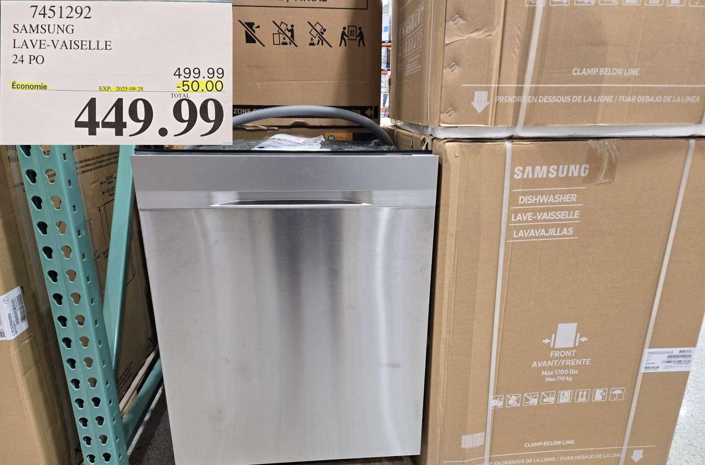 SAMSUNG LAVE-VAISELLE at Costco