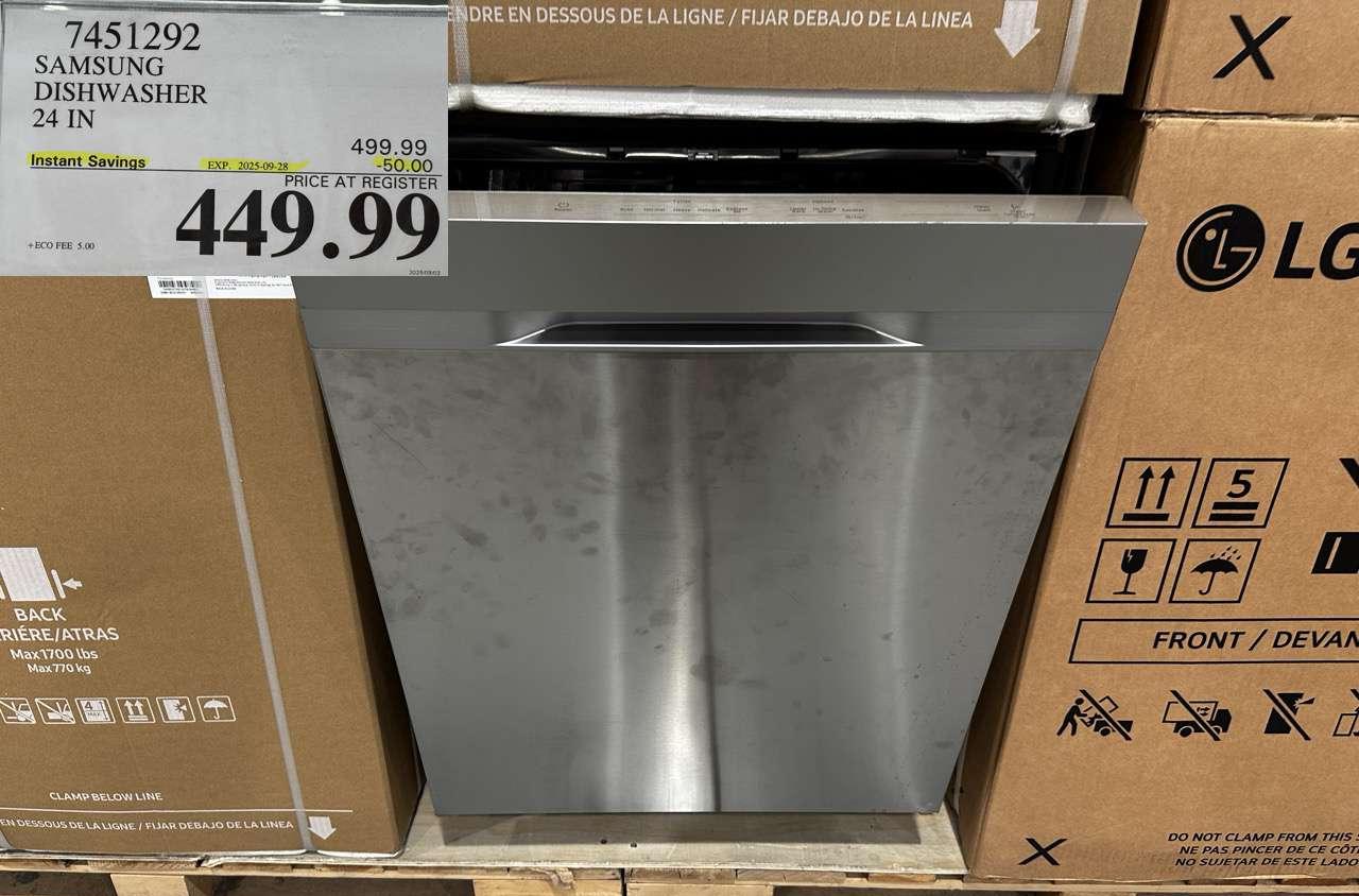 SAMSUNG DISHWASHER 24IN - Costco Canada deal - Save $50.00 - Home and Kitchen