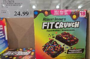 CHEF ROBERT IRVINE'S FIT CRUNCH BROWNIE 18 x 40G at Costco