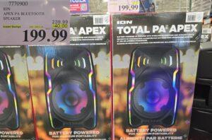 ION APEX PA BLUETOOTH SPEAKER - Costco Canada deal - Save $40.00 - Electronics