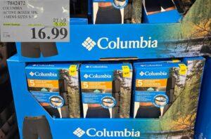 COLUMBIA ACTIVE BOXERS 5PK MENS SIZES S-XL at Costco