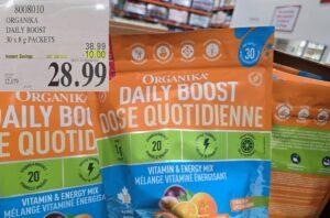 ORGANIKA DAILY BOOST 30 X 8G PACKETS - Costco Canada deal - Save $10.00 - Health and Beauty