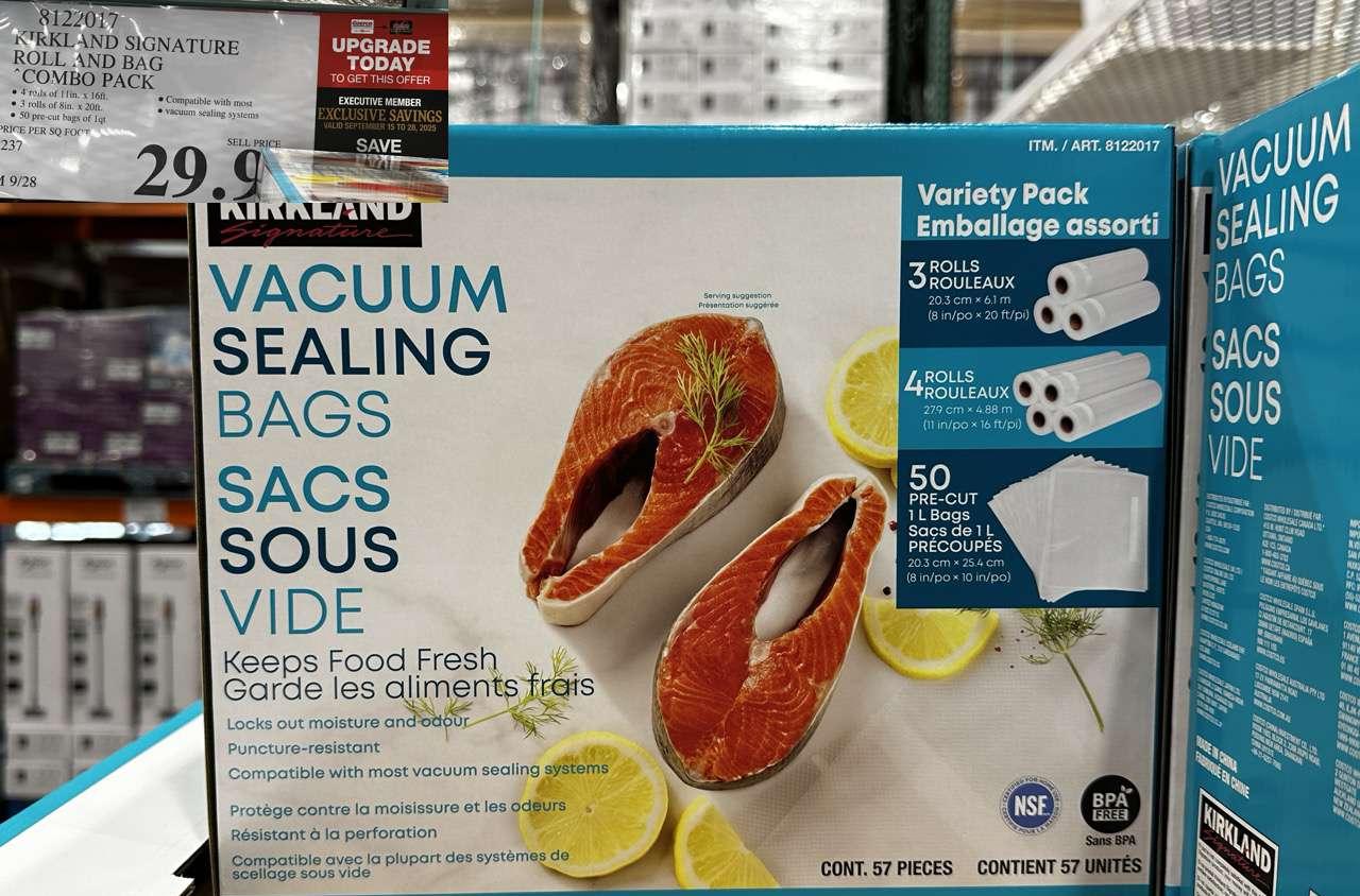 KIRKLAND SIGNATURE ROLLS AND PRE-CUT BAGS at Costco