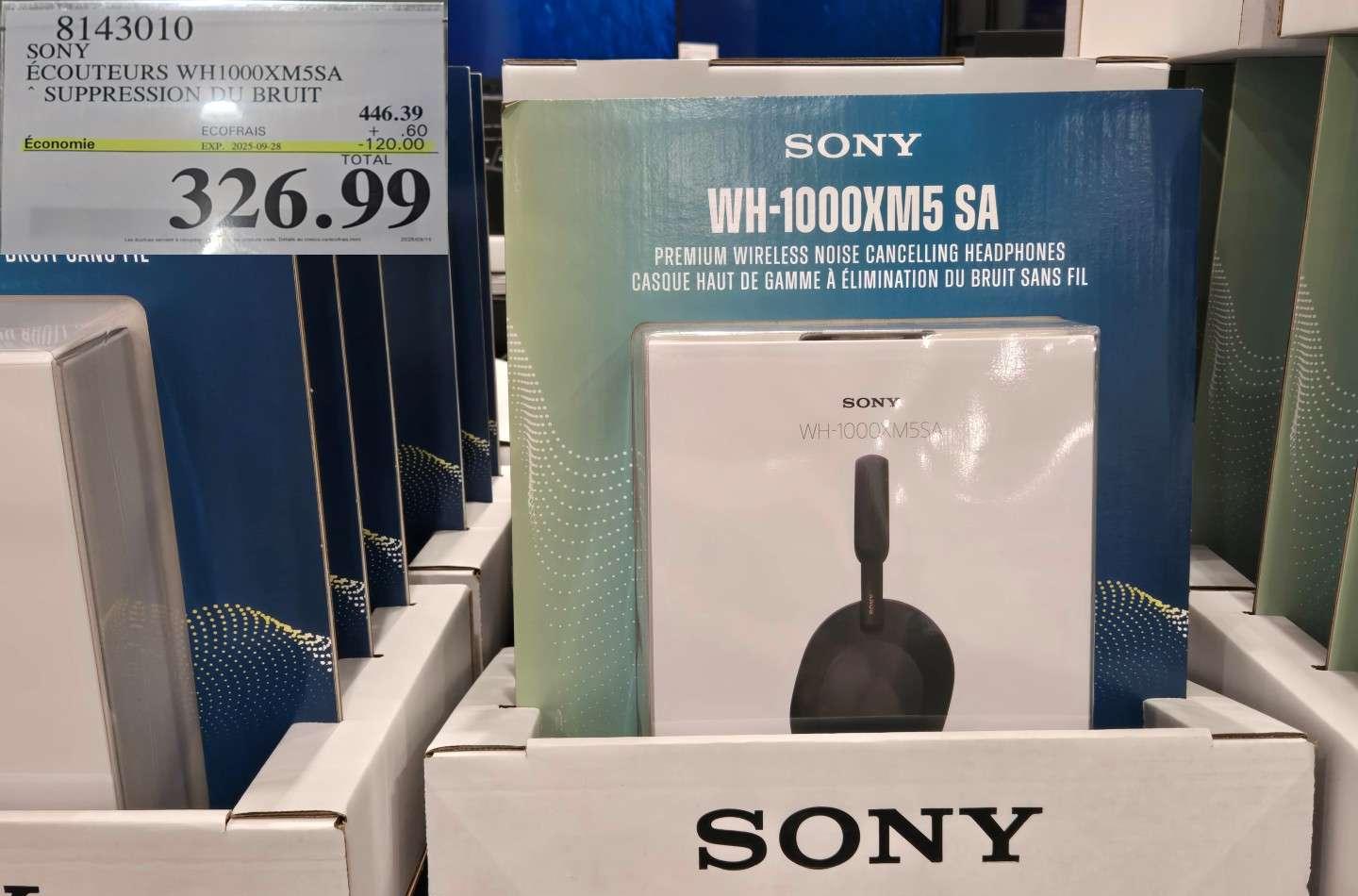 SONY ECOUTEURS WH1000XMS5SA SUPPRESSIOT BRUIT at Costco