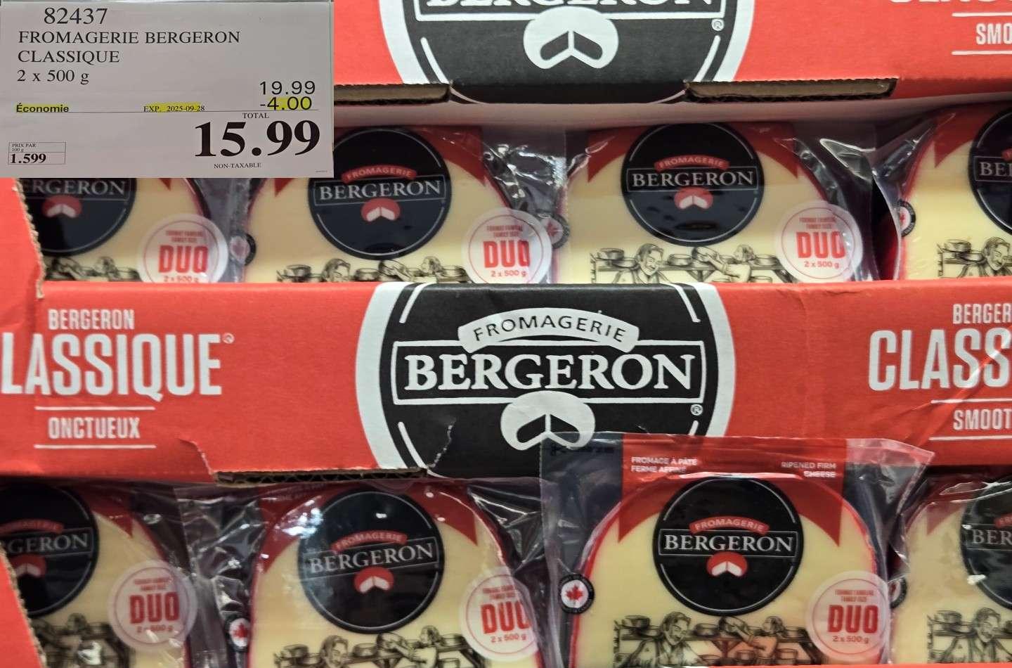 FROMAGERIE BERGERON CLASSIQUE - 2 x 500 g at Costco