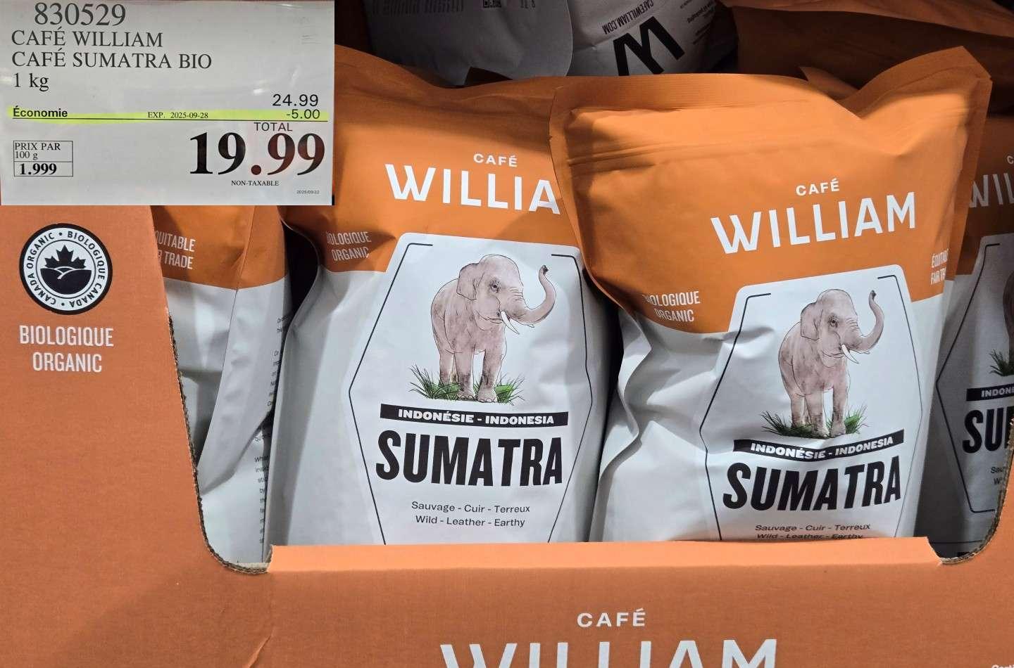WILLIAM SPARTIVENTO CAFE SUMATRA BIO at Costco