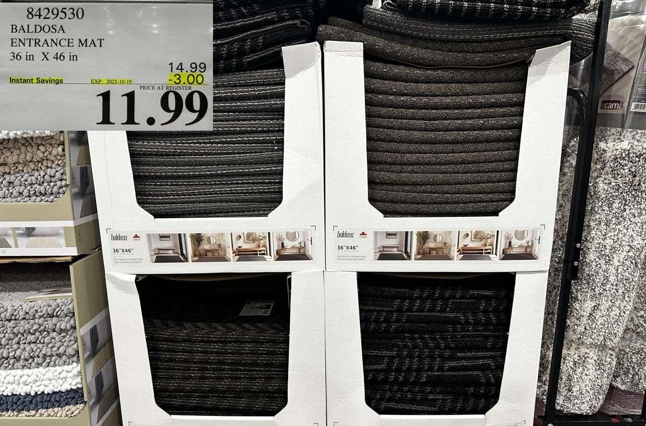 BALDOSA ENTRANCE MAT 36 IN X 46 IN - Costco Canada deal - Save $3.00 - Home and Kitchen