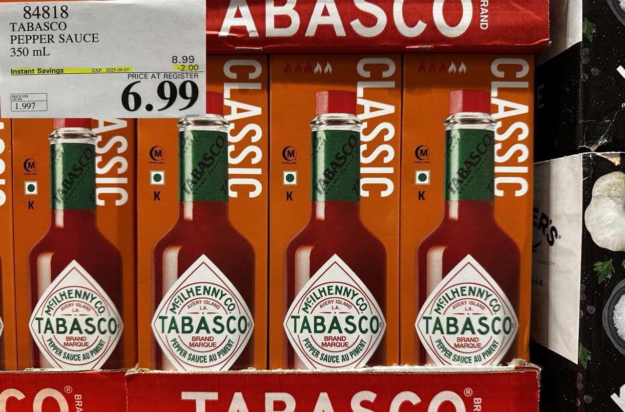 TABASCO PEPPER SAUCE 350 ML - Costco Canada deal - Save $2.00 - Food & Beverage