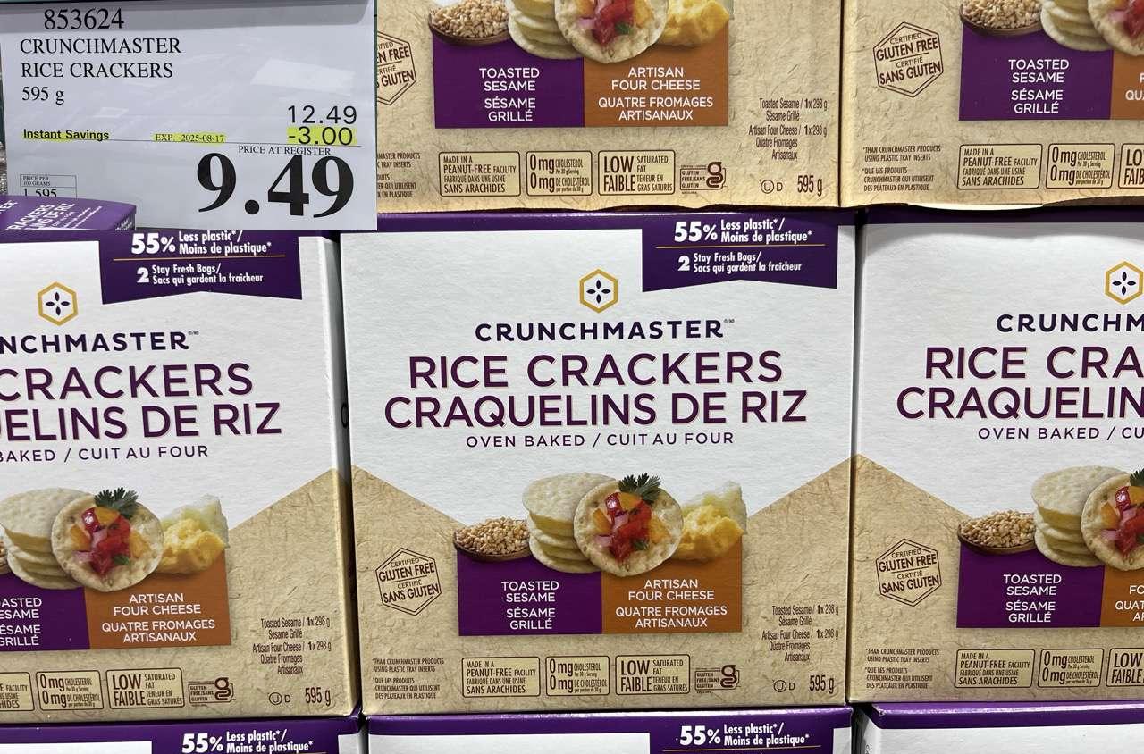 CRUNCHMASTER RICE CRACKERS 595 g at Costco