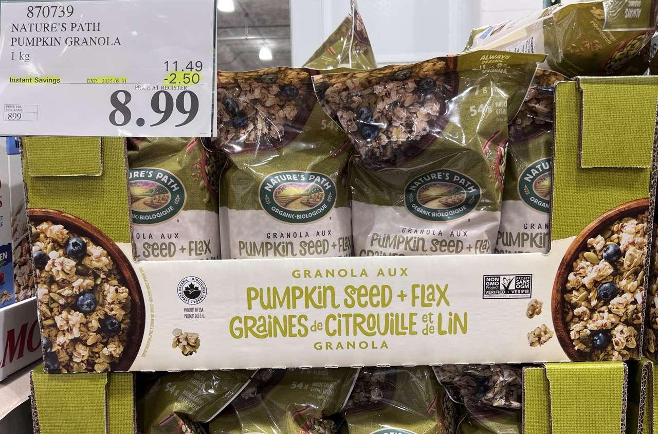 NATURE'S PATH PUMPKIN GRANOLA 1 kg at Costco