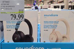 SOUNDCORE CS 30Q HEADPHONES BEIGE at Costco